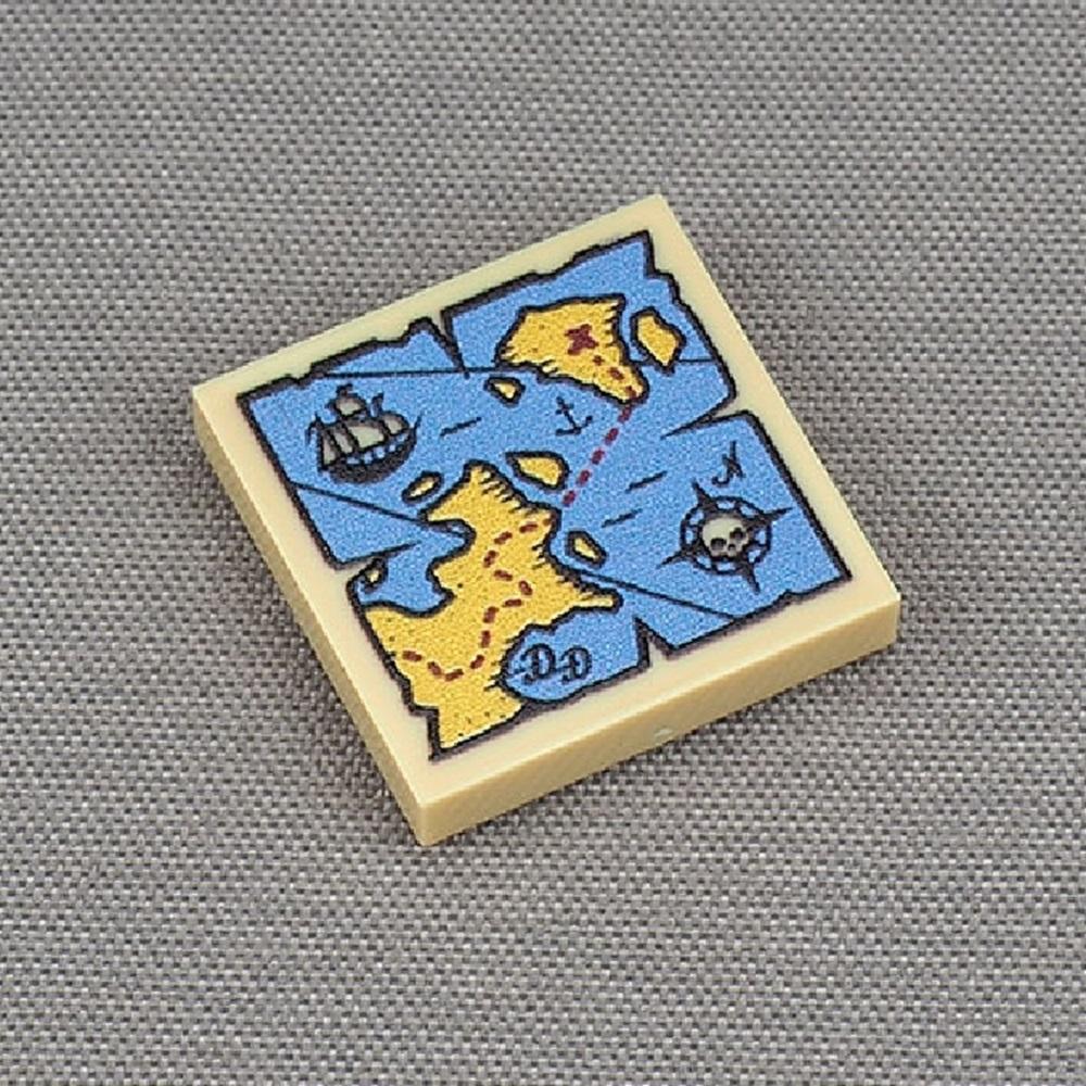 

Нетоксичный Moc 10 шт. 3068 Печатный узор 2x2 Пиратский корабль Череп Напольная плитка Строительные блоки Карта сокровищ Кирпичи Деталь Конструктор Детские подарки