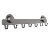 Metal Bathroom Towel Holder Suction Cup Single Row Clothes Hanger Hook Simply Storage Convenient Coat Rack