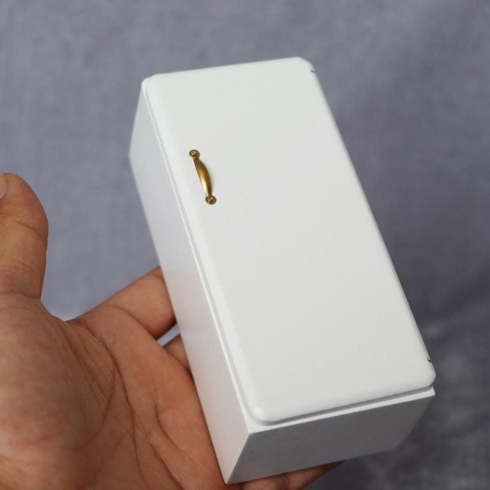 Dětské hračky Móda Lednička Scéna domeček pro panenky Dětská lednička Model Simulace Dekorace Mini