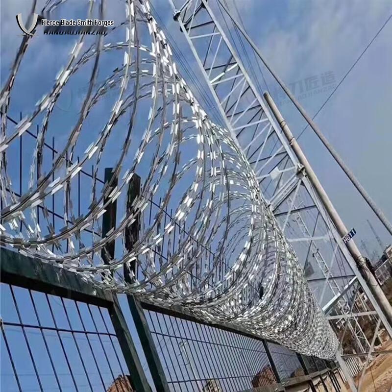 Heavy-Duty Galvanized Barbed Wire Fence