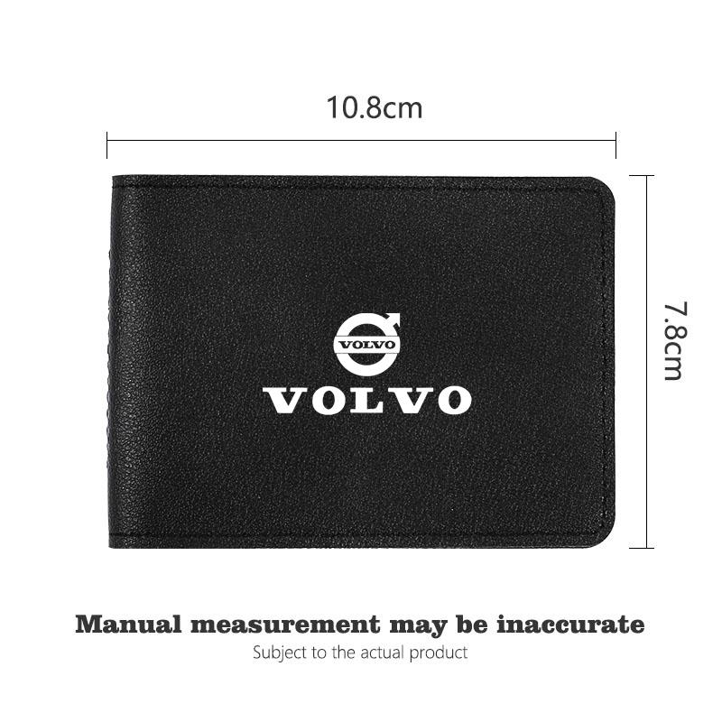 Car Driver's License Protective Cover Leather Document Cover For Volvo XC60 S60 V40 V50 V60 S80 S40 C30 AWD C70 S40 S60 S80 S90