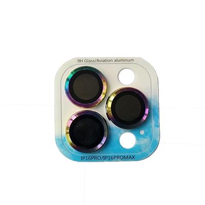 CD Pattern Lens Film for iPhone 16 Pro Max Camera - Colorful Lens Protector