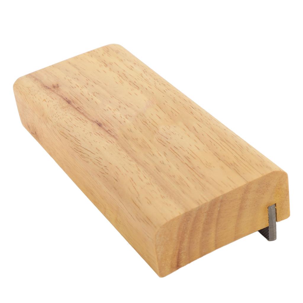 90 Degree Fret Beveling File with Arc Radius Wooden Base Fret End Dressing File for Guitar Bass Ukul