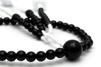 Soka Gakkai Prayer Beads Black Cotton Tassel SGI Prayer Beads for Men