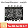 High Accuracy Sound Processor Transforming SPDIF Coaxial Stereo Signals into 5.1 Analog Surround Sound for Enhances Listen