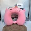 Customized Cartoon U-Shape Neck Pillow with Logo - Perfect for Cervical Support, Travel Comfort, and Company Gifts