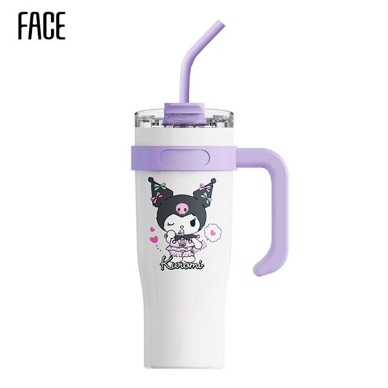 

Face 1.2L Stainless Steel Insulated Straw Bottle