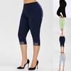 Pantalones ajustados de verano para mujer, nuevos, de cintura alta, con encaje recortado, en 4 colores