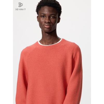 Japan Washable 3d Crew Neck Sweater