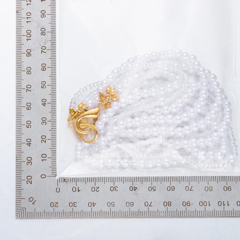 Boho Imitation Pearl Multi Layer Body Chain Beaded Shoulder Chain for Women Beach Vacation Daily Wear Jewelry