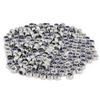 100pcs M6 Pitch 304 Stainless Steel Self-Locking Hex Lock Nuts, Nylon Insert LockNuts Silver Metric Self Clinching Hex Lock Nuts