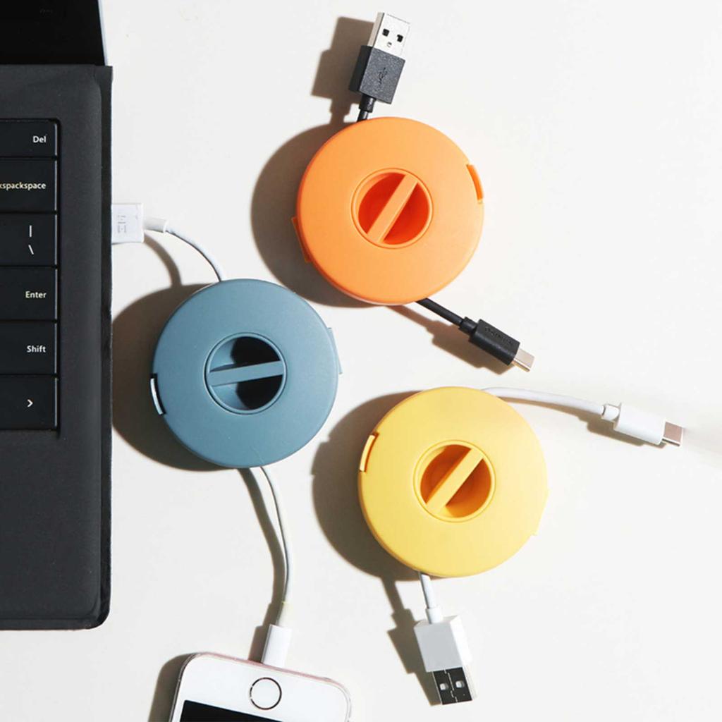 Rotatable Charger Cable Storage Box Data Cable Hub Box