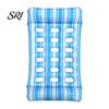 Travel-friendly Pool Float Inflatable Mat with Hole Headrest Adults Size Foldable Water Toy Floating Lounger Raft Summer Swimming Party Beach