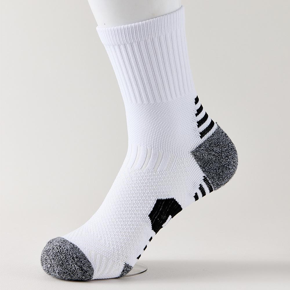 

Men s Low Cut Sports Socks - Sweat-Absorbent, Odor-Resistant, Shock-Absorbing for Cycling, Basketball, and Outdoor Activities. One Size білий