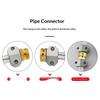 1Set Zinc Aluminum 5/8-3/4 Inch Garden Hose Connector Water Pipe Repairer Male Female Connector Set With Sealing Rings