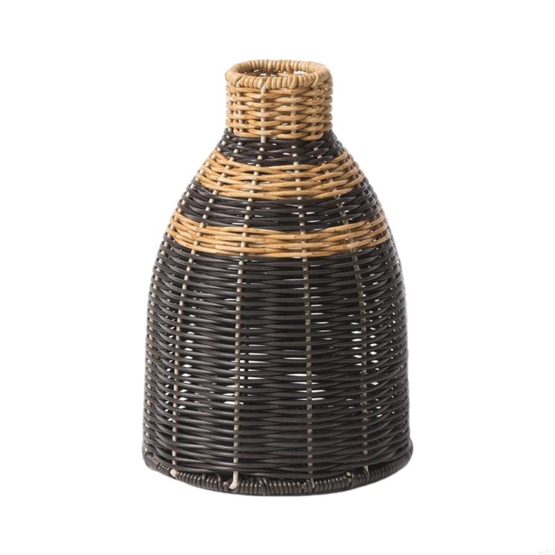62KD Artistic Weave Pattern Vases for Dry Flower Arrangements Home Office Decoration
