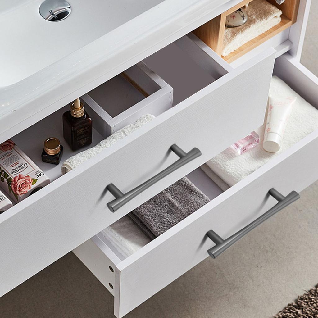 Pair Cabinet Handles Drawer Pulls Dresser Handle Knobs Modern Furniture Handles Simple Installls for Kitchen & Bathroom