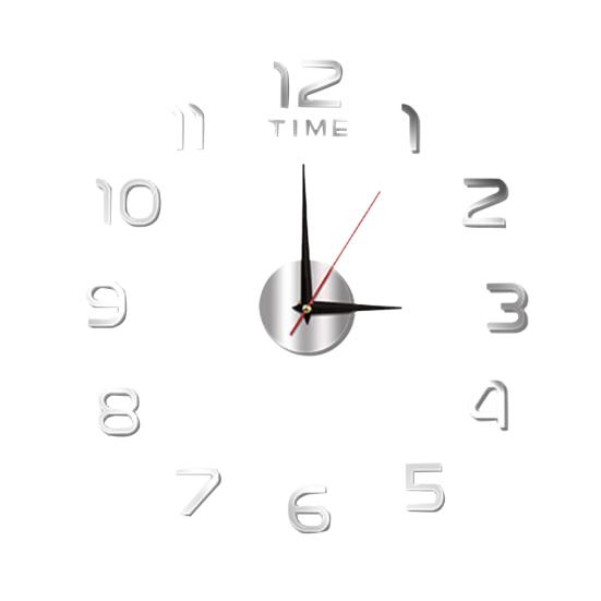 Luminous Wall Clock Modern Design Easy to Install Battery Powered Silent Decorative 3D