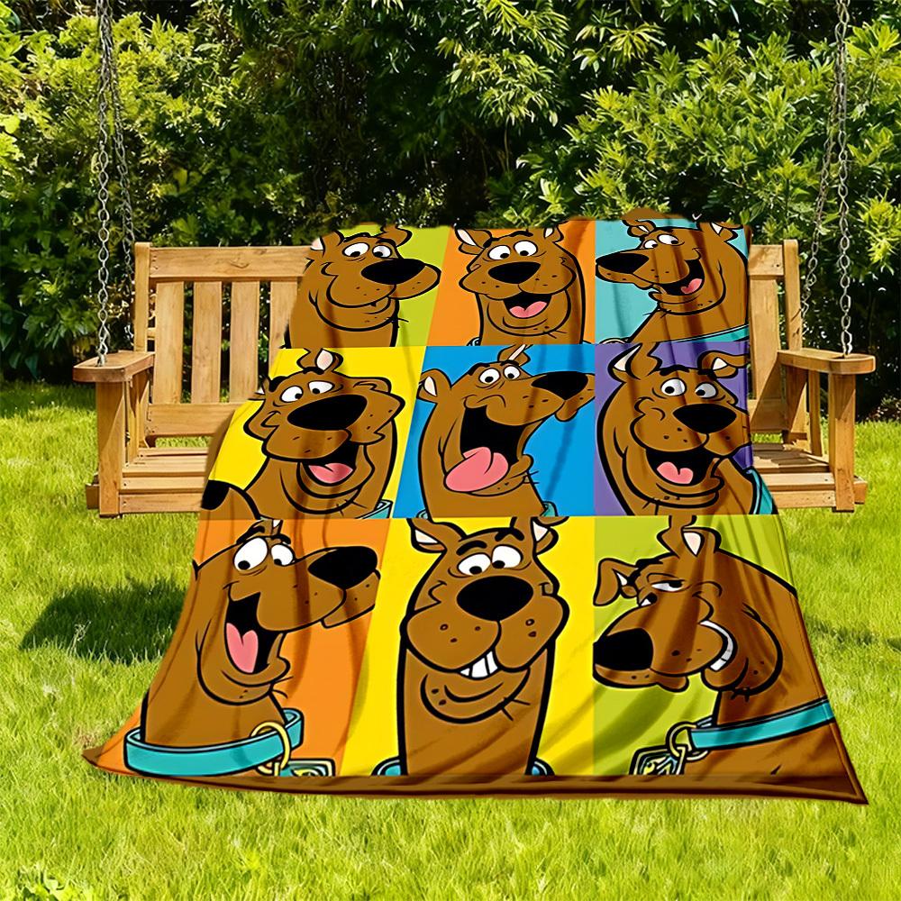 

1PC Scooby-Doo Outdoor Blanket Lightweight Flannel, Soft & Warm, All-Season Use for Sofa, Outdoor017 130x150cm