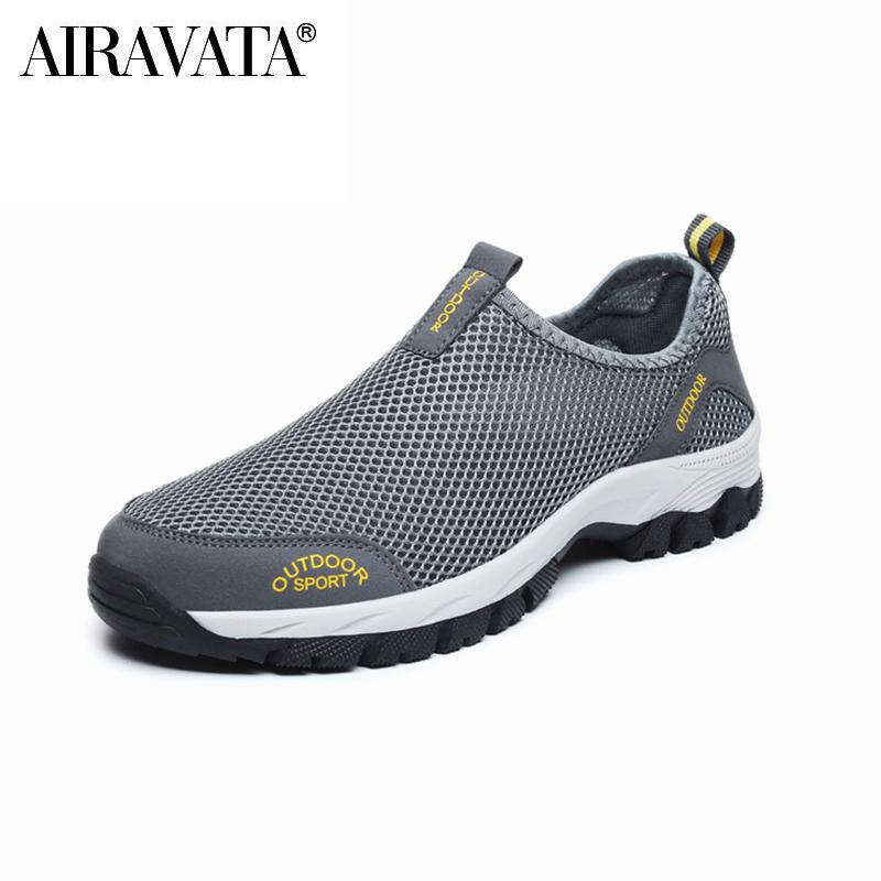 Men Hiking Shoes Outdoor Sneakers for Man Flat Sport Casual Shoes Non-slip Cilmbing Trainers