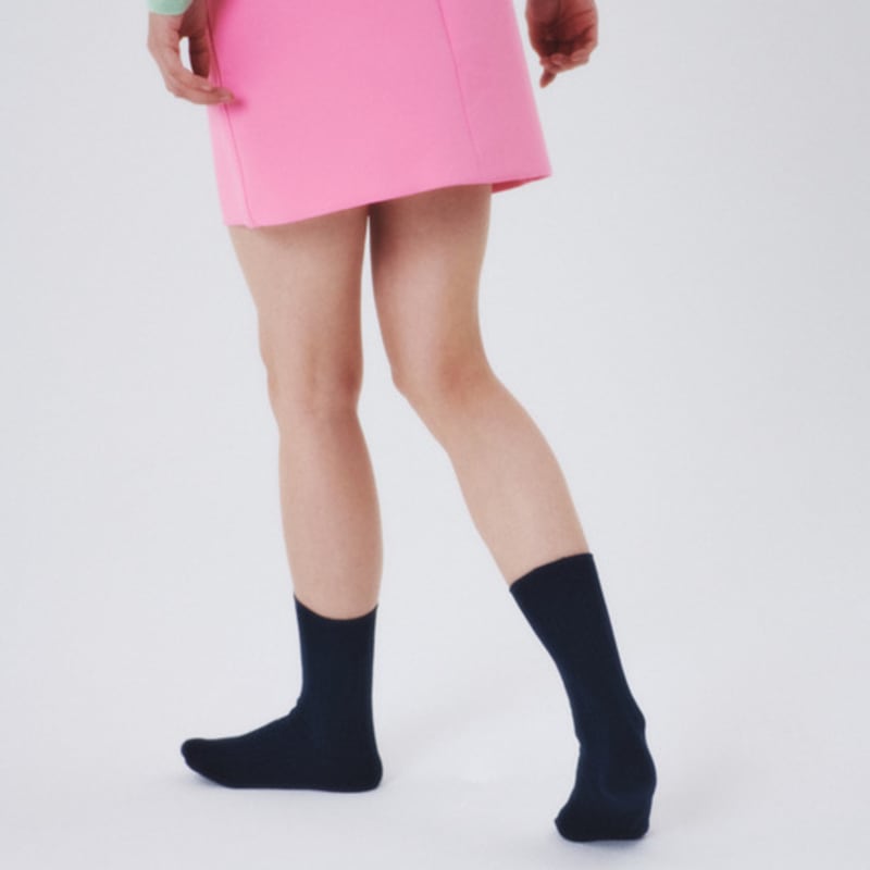 I Hate Monday [IHM250323] New Essential Socks Navy