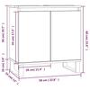 VidaXL Armoire de bain chêne marron 58x33x60 cm bois d'ingénierie 831595