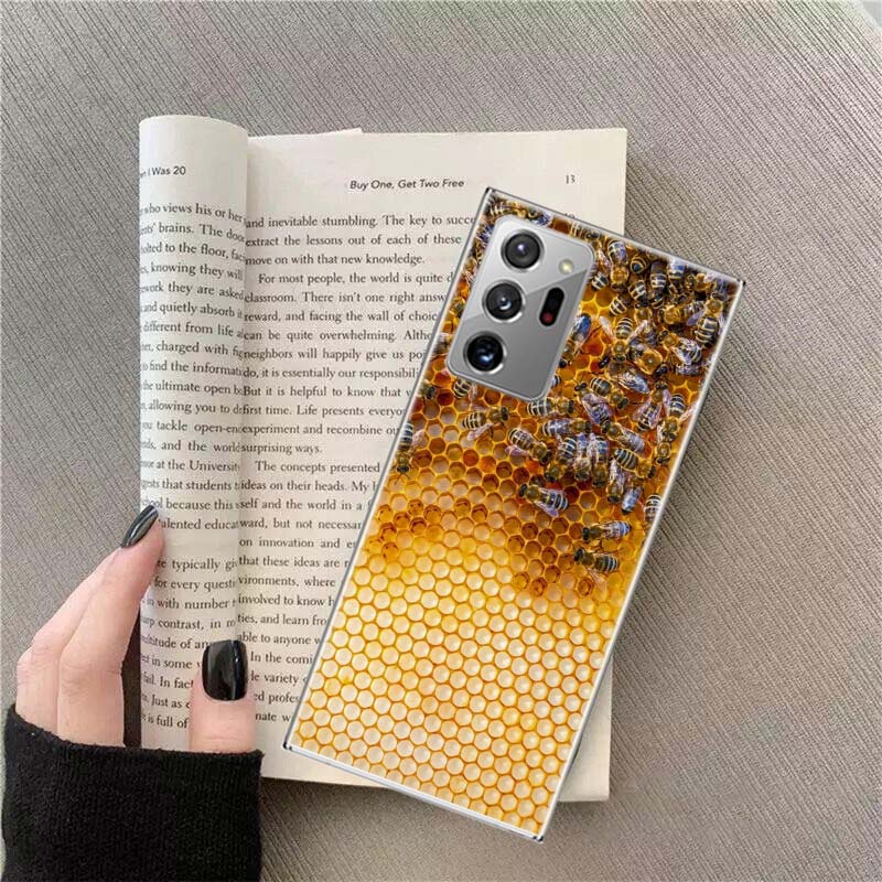 Bees and Honey in the Honeycomb Phone Case for Samsung A17 A37 A57 A07 A16 A26 A36 A56 A05S A15 A25 A35 A55 Galaxy A03 A13 A23 A