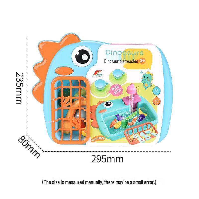 Children's Pretend Play Electric Sink with Circulating Water and Vegetable Washing Features