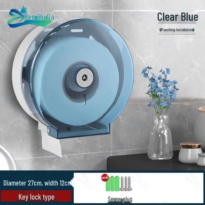 Bathroom Waterproof Large Roll Paper Holder