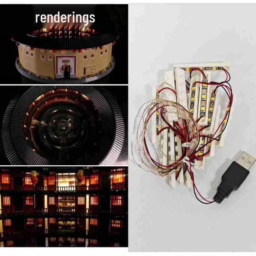 Fujian Tulou Street Scene Building Block Toy - Advanced Difficulty