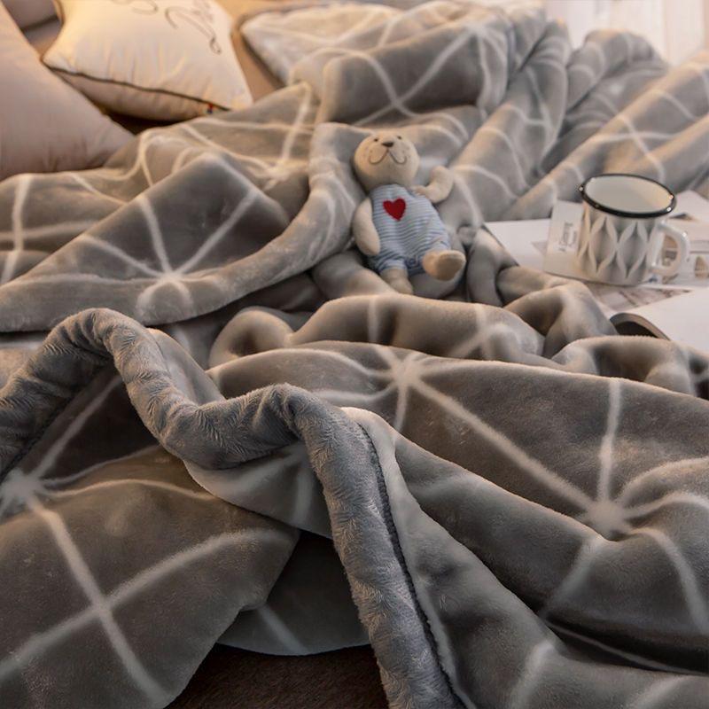 Winter Dicke Warme Doppel Decke Erwachsene Kinder Bettlaken Tröster Bett Tagesdecke Hochwertige Gesunde Raschel Decken