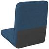 Adjustable Footstool Blue Fabric