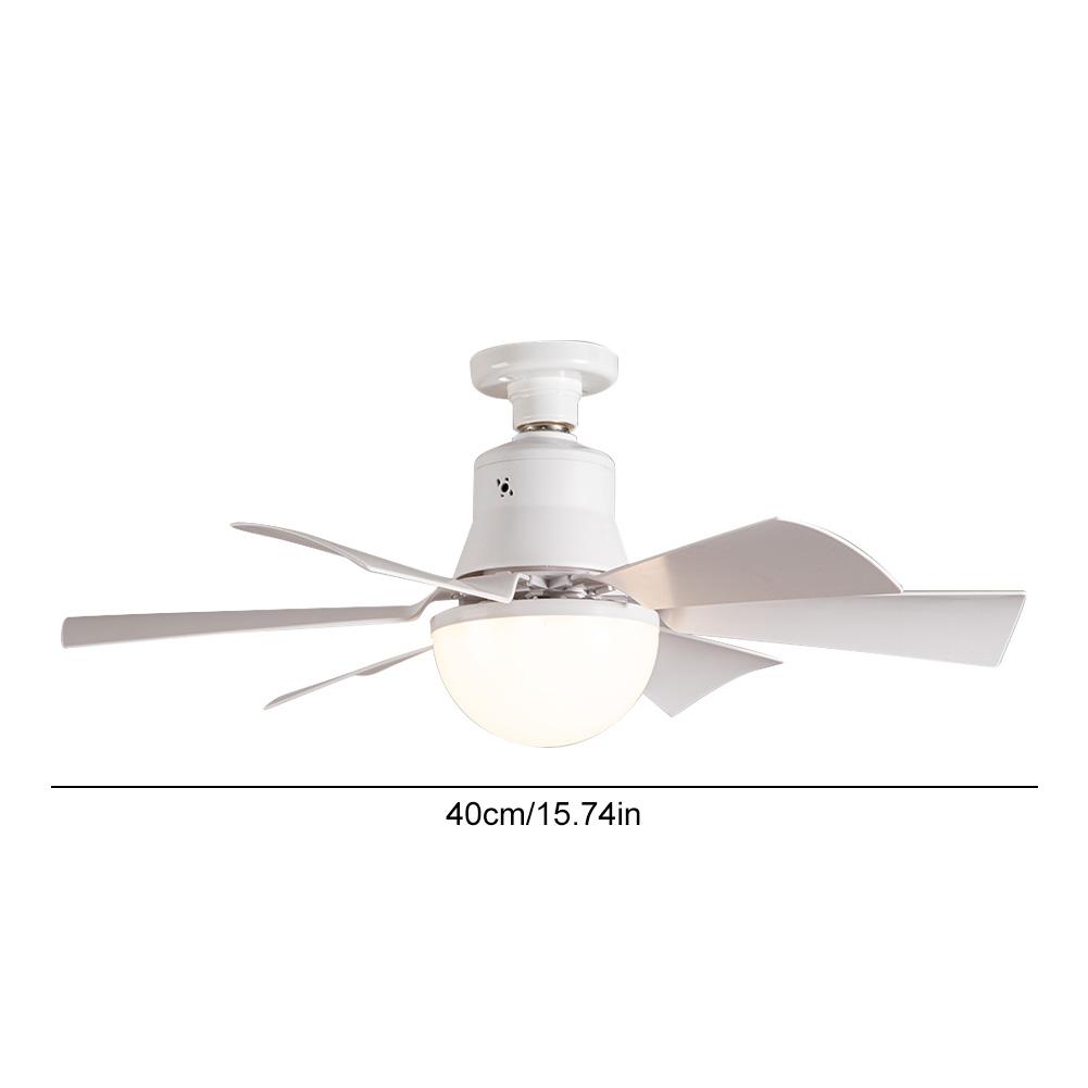 Ceiling Fan Light with Remote 3 Gear Wind Speed Socket Ceiling Fan Dimmable Light Bulb Fan for Living Room Bedroom