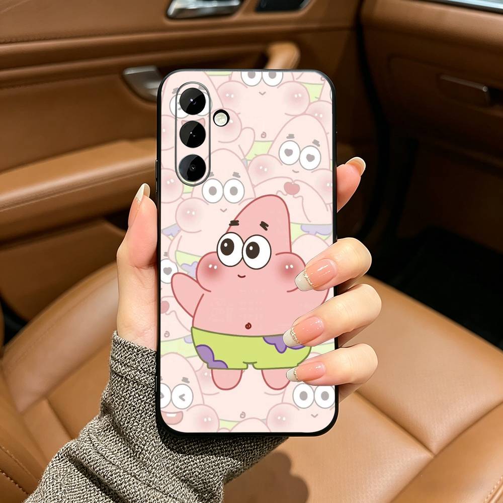 Comedy Animation- SpongeBob-S- SquarePants Phone Case For Samsung Galaxy A73,A71 A72,A70,A53,A52,A51,Soft Silicone Black Cover Samsung a40