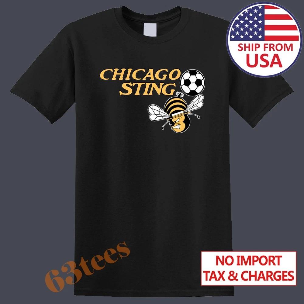 Chicago Sting Soccer League Men s T-Shirt Women s Tee Top Unisex Black Size S to 5XL L