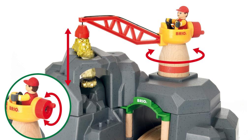 BRIO Crane & Mountain Tunnel 33889