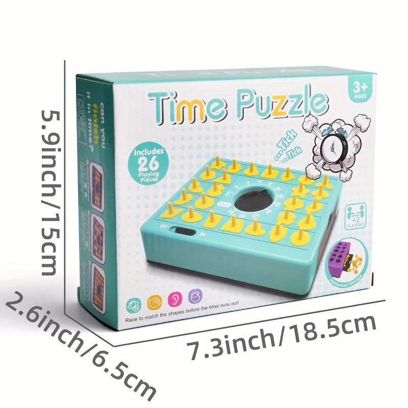 Time Game Pop Up Board Game Shape Matching Puzzles For Kids Early Educational Toys Teaches Shape Recognition Deductive Reasoning