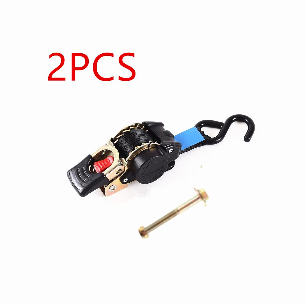 1PC/2PCS/3PCS A Single Hook Motorcycle Auto Retractable Ratchet Tie Down Starp Transport Fixing Belt