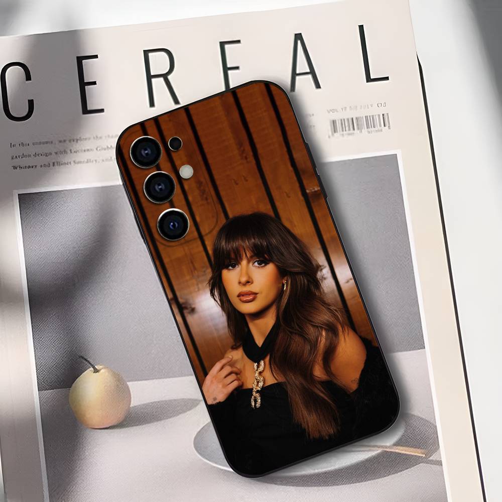 E-Ella L-Langley Singer Phone Case For Samsung S25,S24,S21,S22,S23,S30,Ultra,S20,Plus,Fe,Lite,Soft Black Cover