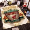 Liverpool Emblem Design Rug: Non-slip Rug Suitable for Living Room and Bedroom Sofas