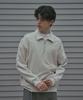 Ladeuedisyeon Collared Half Zip Sweatshirt_Oatmeal Melange