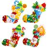 House Decoracion Hangable Christmas Sock Non-woven Fabric Portable Elk Xmas Bag  Kids/Children