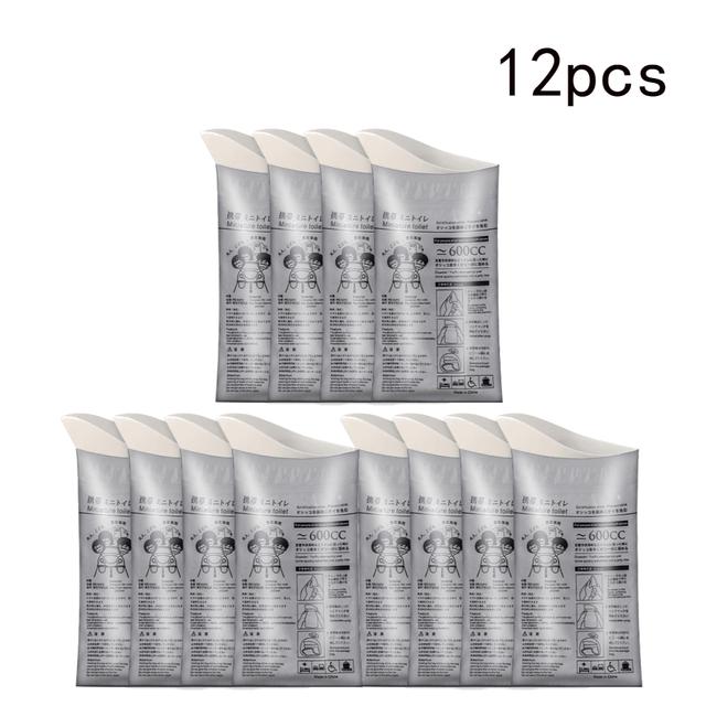 4–20 Stück Outdoor-Notfall-Urinbeutel, 600 ml, leicht zu transportieren, für unterwegs, mobile Toilette, tragbar, Urinalbeutel, für Babys und Frauen, Erbrechensbeutel