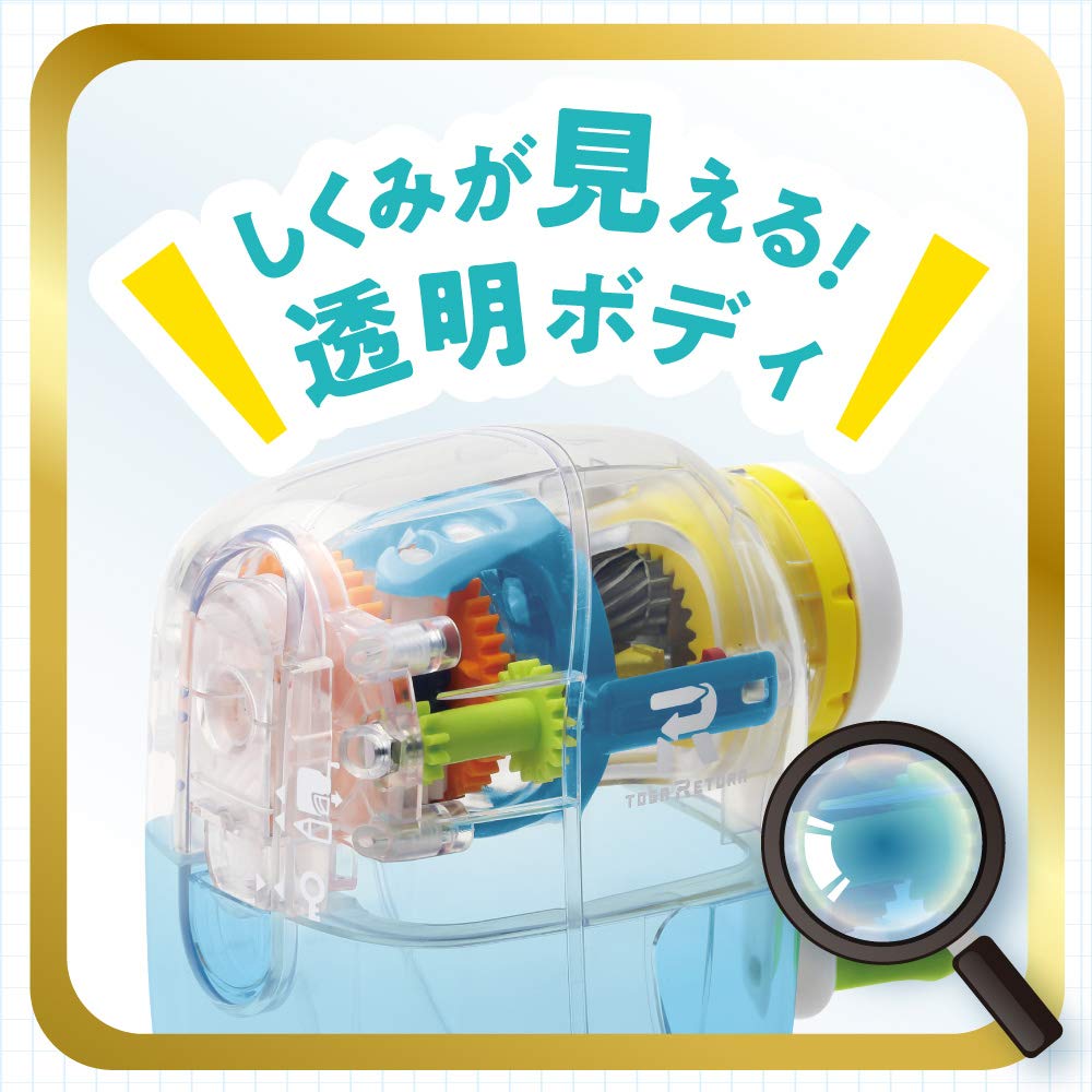 Sonic Pencil Sharpener, Togari-Turn, Manual, Transparent, EK-4297-T