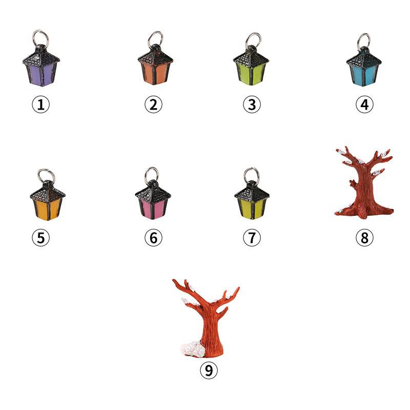 Luminous Night Light Micro Landscape Resin Christmas Tree Ornament