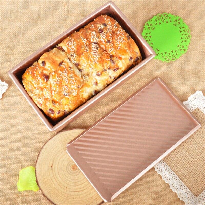 Toast-Kastenform aus Karbonstahl, antihaftbeschichtet, für Bar, Brot, Kuchen, Brownie, rechteckige Backformen für die Küche mit Deckel, Backwerkzeug