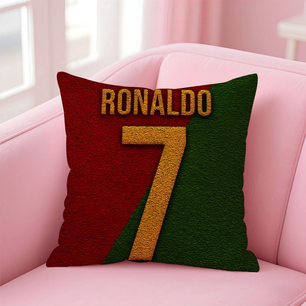 CR7 CCristiano RRonaldoS Cushion Cover Pillow Case Soft Friendly Fabric  Concealed Zipper