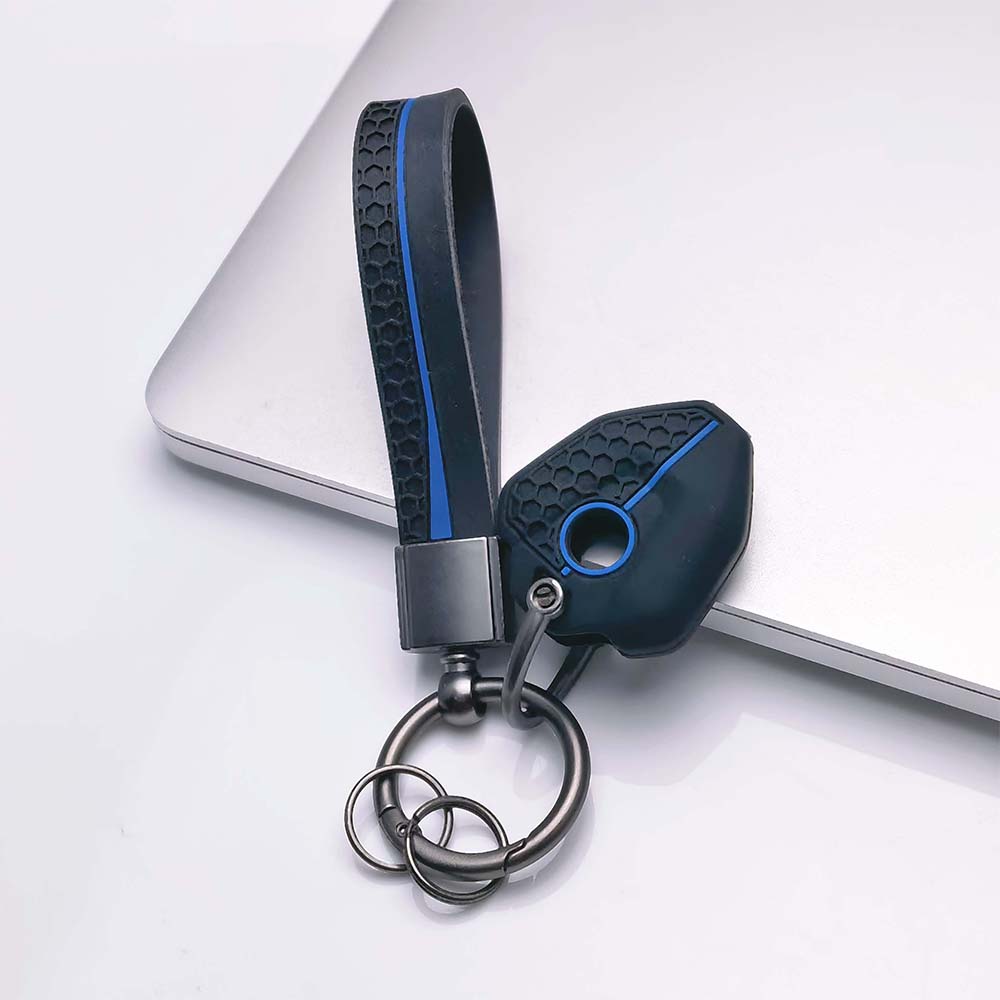 Key Fob Cover for CFMOTO 250NK 250SR 300NK 300SR 400NK 650NK with Keychain Scratch Resistant Shockproof Durable Key Holder Anti-Scratch Guard