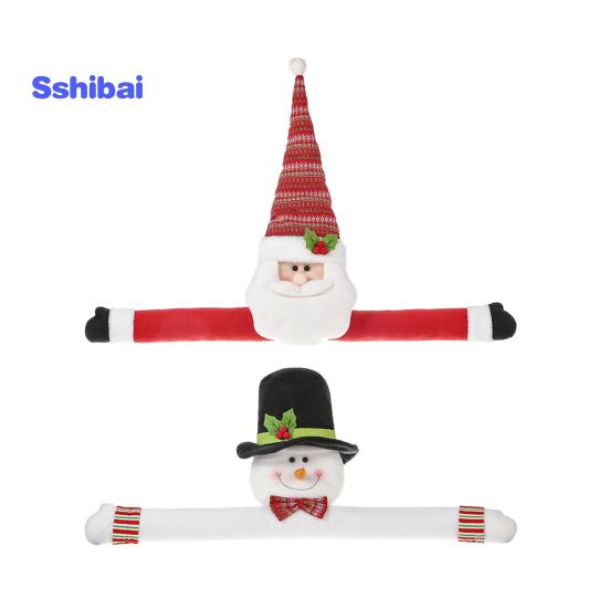 Weihnachtsbaumspitze mit Cartoon-Motiv, langer Arm, Weihnachtsmann, Schneemann, wiederverwendbar, Urlaubsdekoration, Weihnachtsbaumdekoration, Partyzubehör