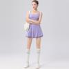 High-Waist Lace Tennis Dress with Chest Pads & Tummy Control